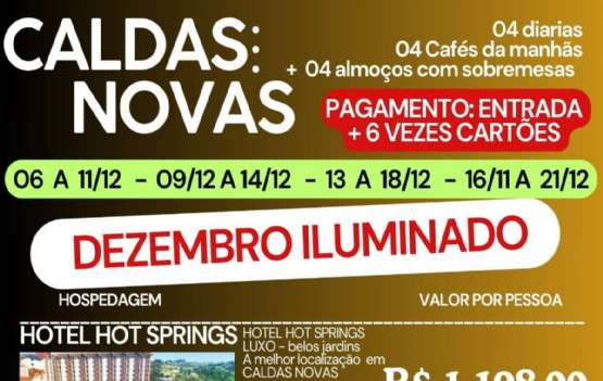 CALDAS NOVAS -  DEZEMBRO  ILUMINADO EM CALDAS NOVAS 